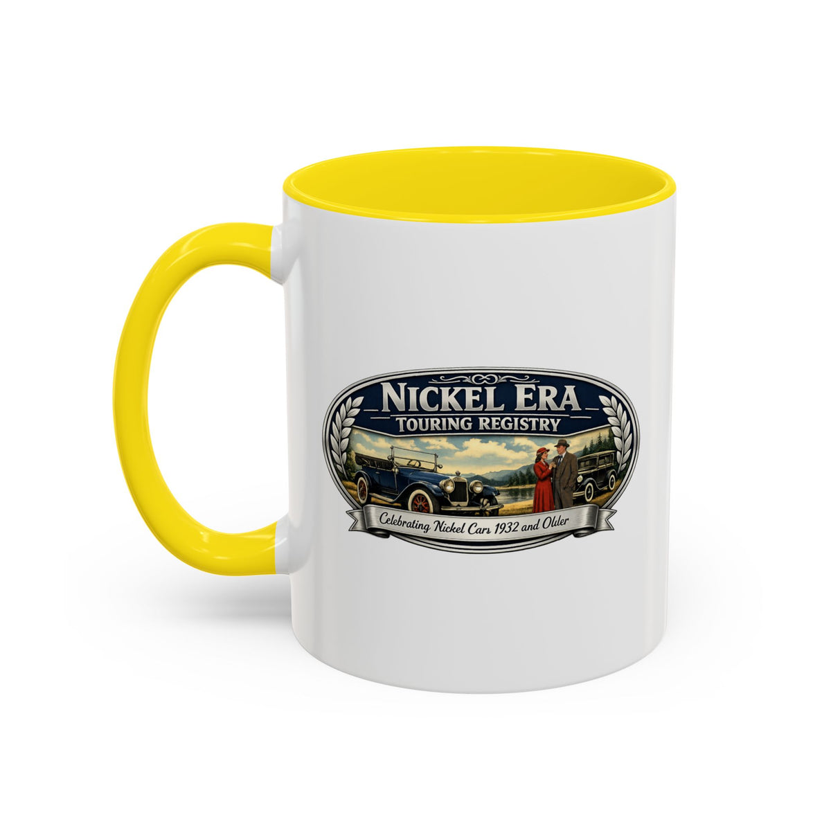 Nickel Era Touring Registry Coffee Mug — Vintage Classic Car Enthusiast Gift