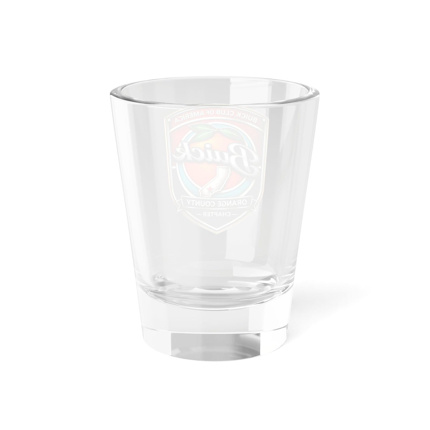 Buick Orange County Chapter Buick Club of America Glass — 1.5 oz Collector Cheers Glass