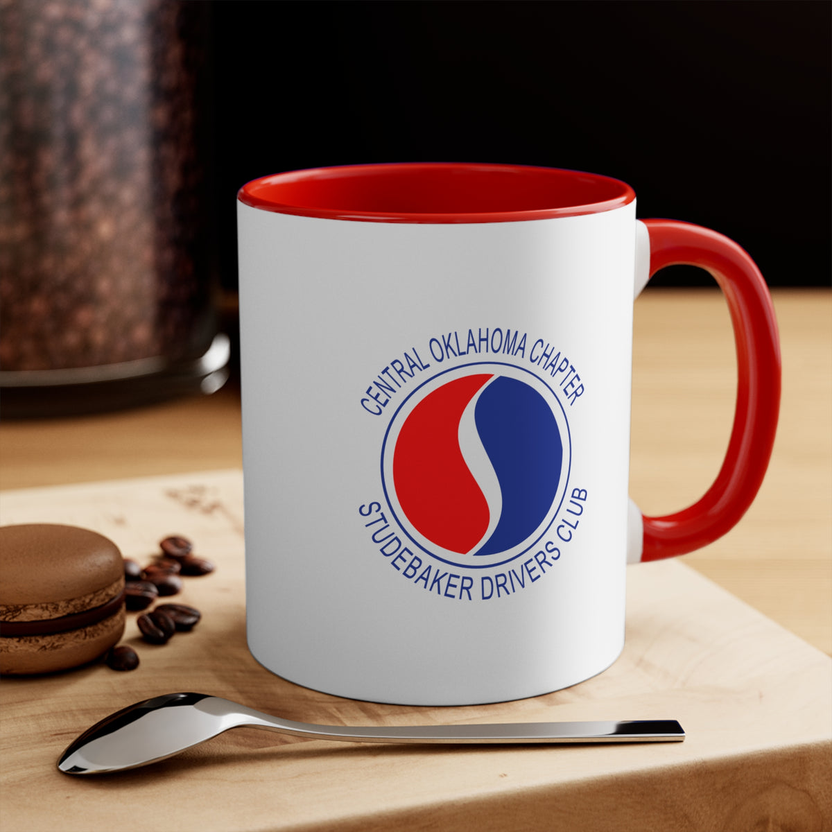 Central Oklahoma Chapter Studebaker Drivers Club Accent Mug — Central Oklahoma Chapter Logo