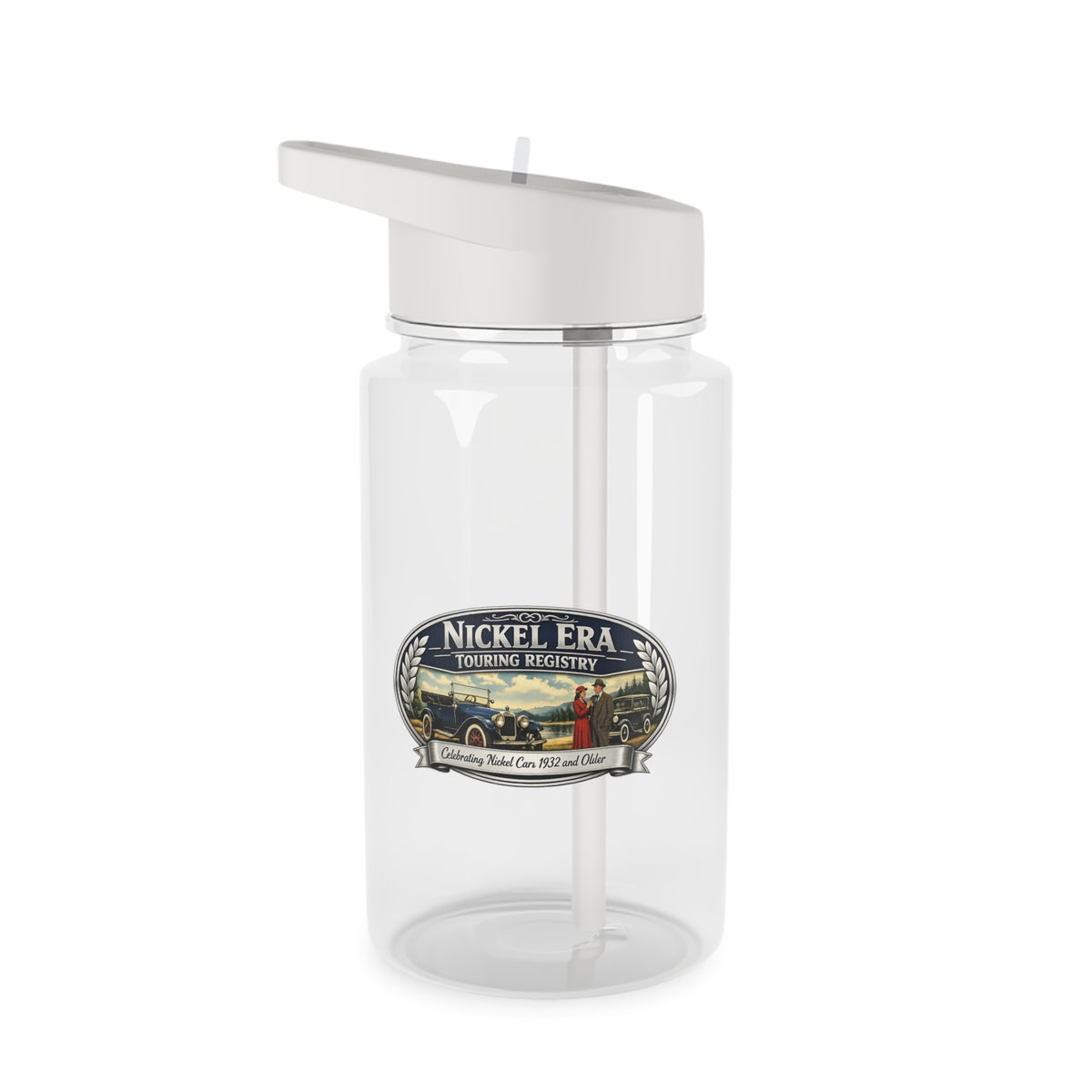 Nickel Era Touring Registry Tritan Water Bottle – Classic Car Club Design