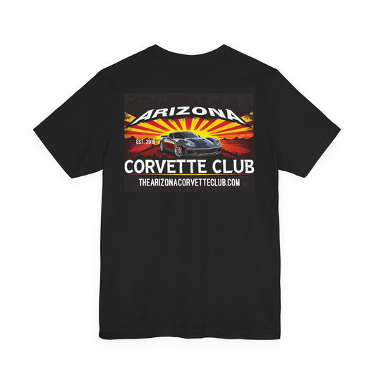 Arizona Corvette Club T‑Shirt – Retro Sunset Corvette Graphic Tee