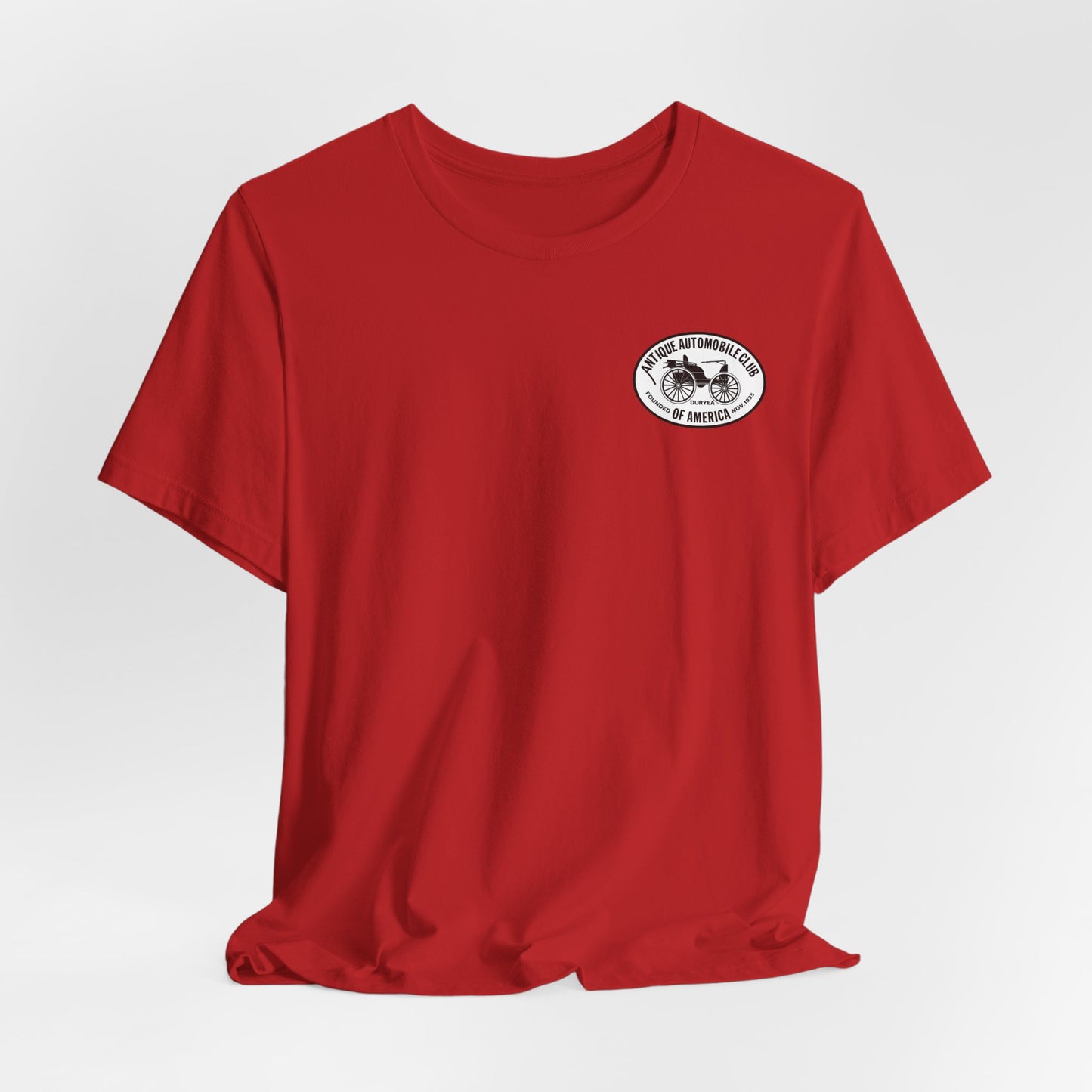 Shenandoah Region AACA Tee — Small White AACA Logo on Front and Large White Shenandoah Region AACA Logo on Back
