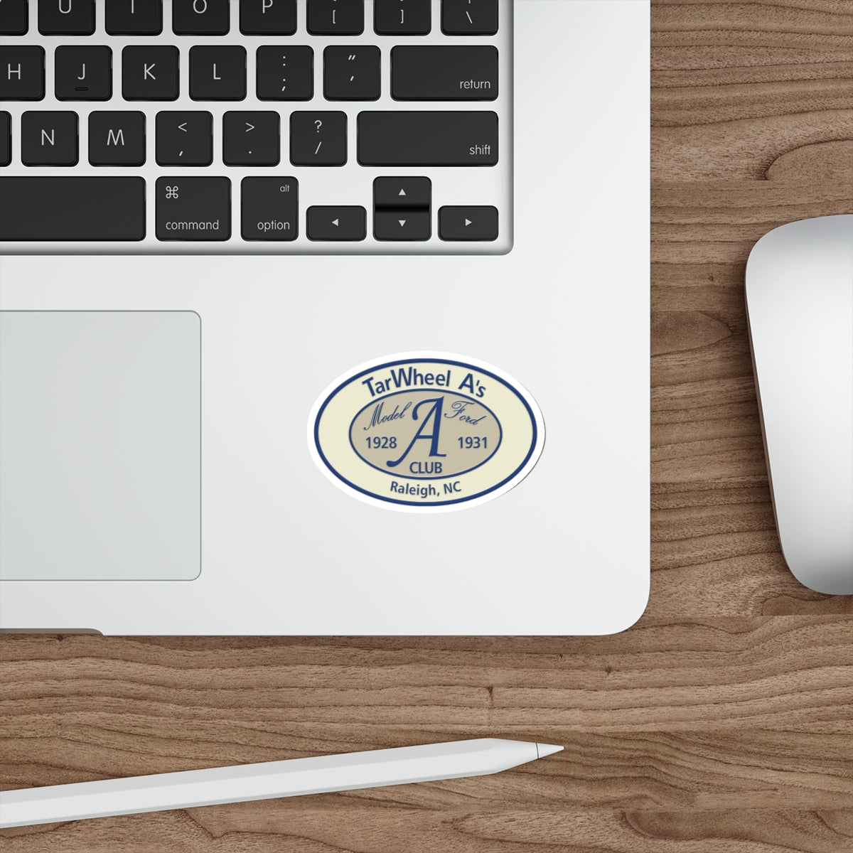 TarWheel A's Club Oval Die-Cut Sticker — Great for Windshields
