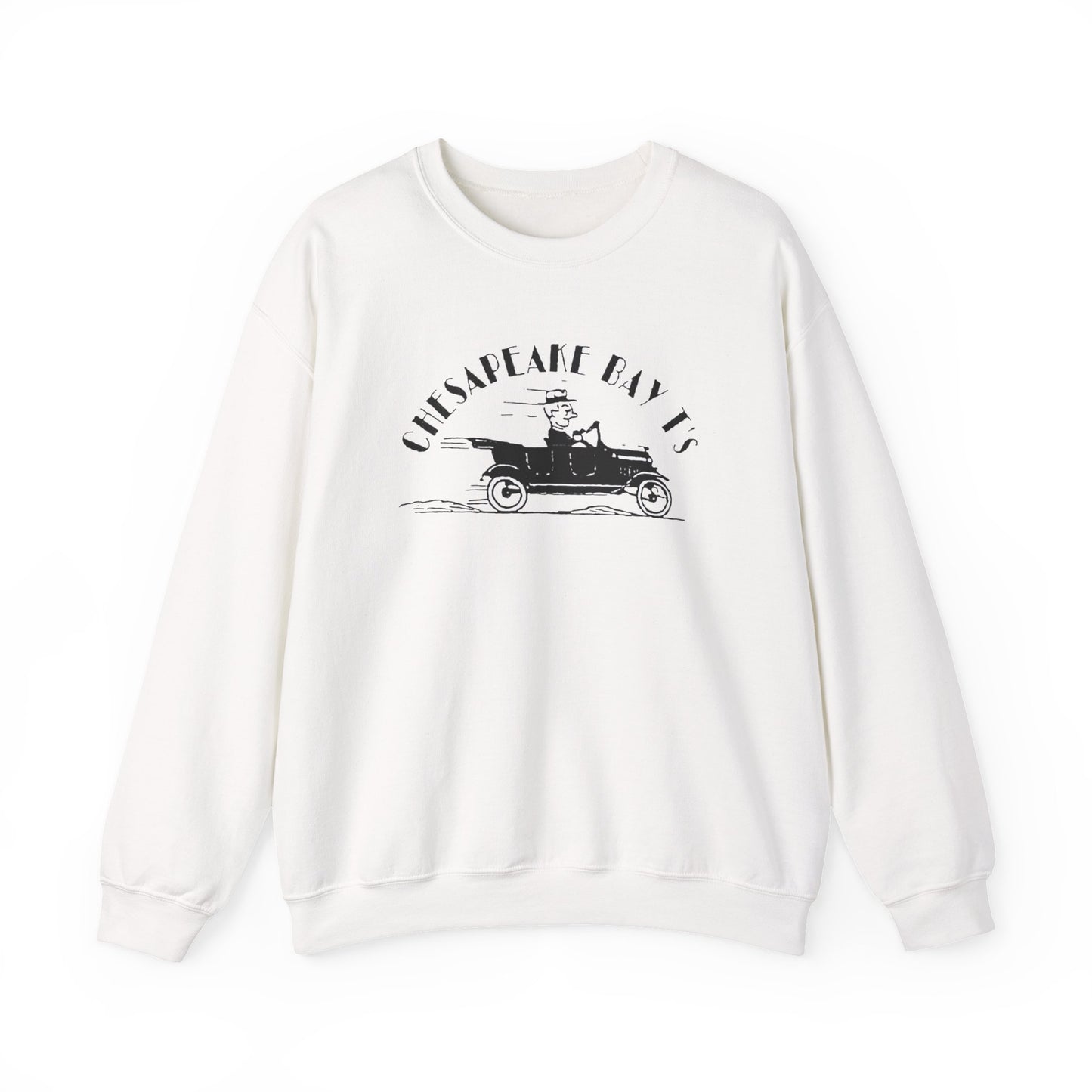 Chesapeake Bay T's Vintage Car Crewneck Sweatshirt