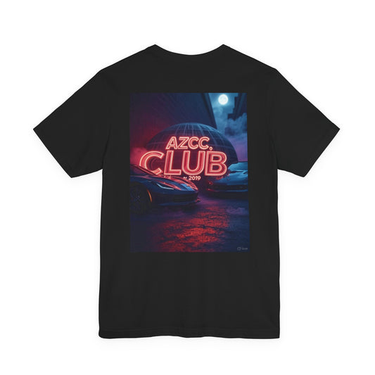 AZCC Club Neon Car T-Shirt — Retro Night Cruise Graphic Tee