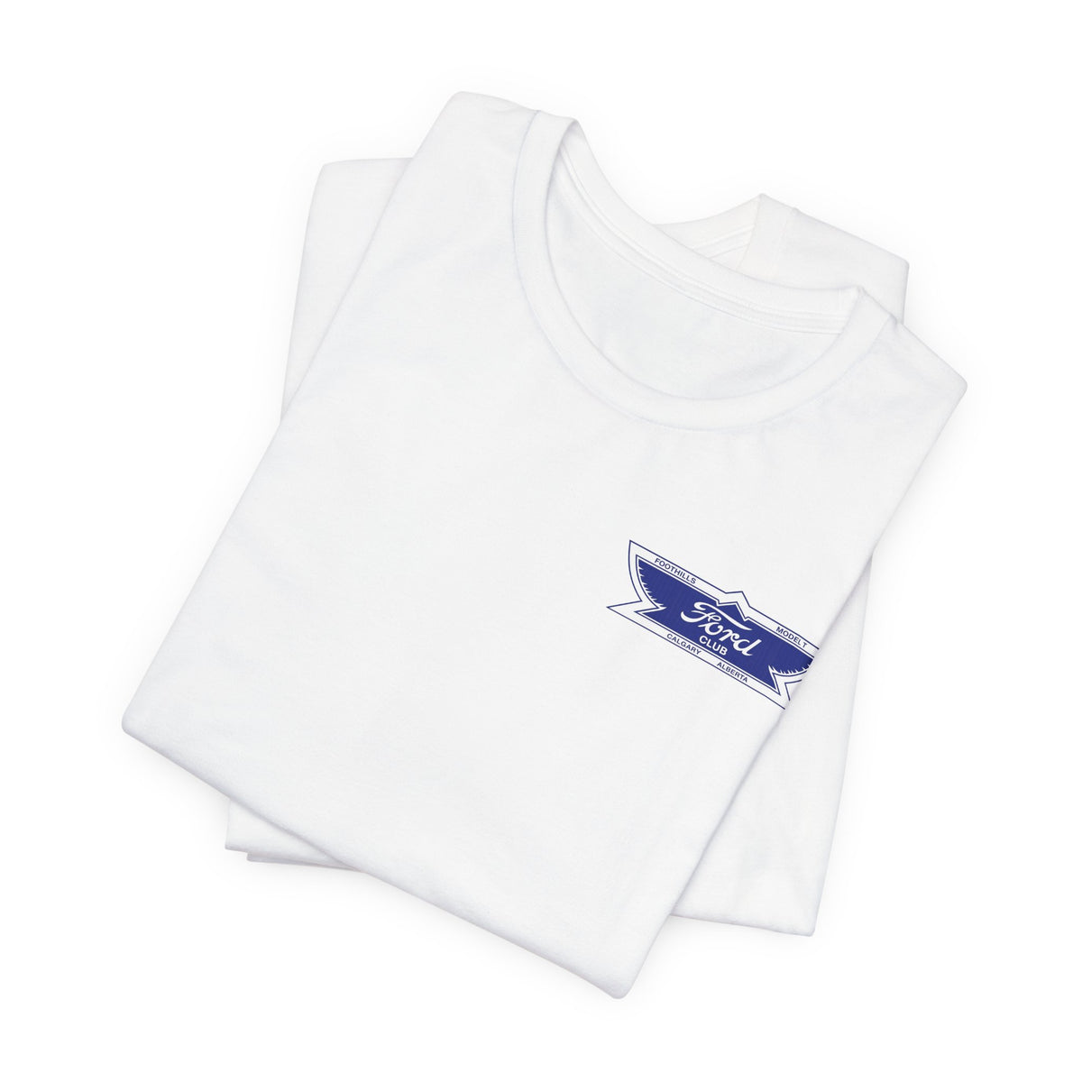 Foothills Model T Club Unisex Soft Tee — Small Front Logo