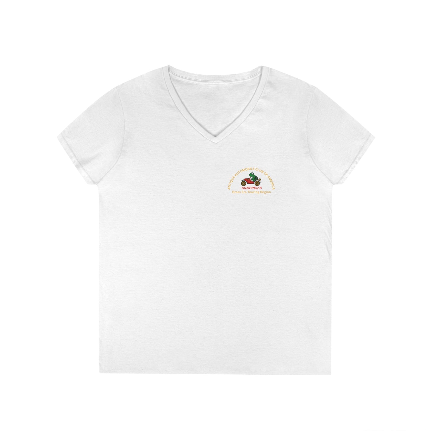 Ladies' V-Neck T-Shirt — Snapper's Club Logo Tee