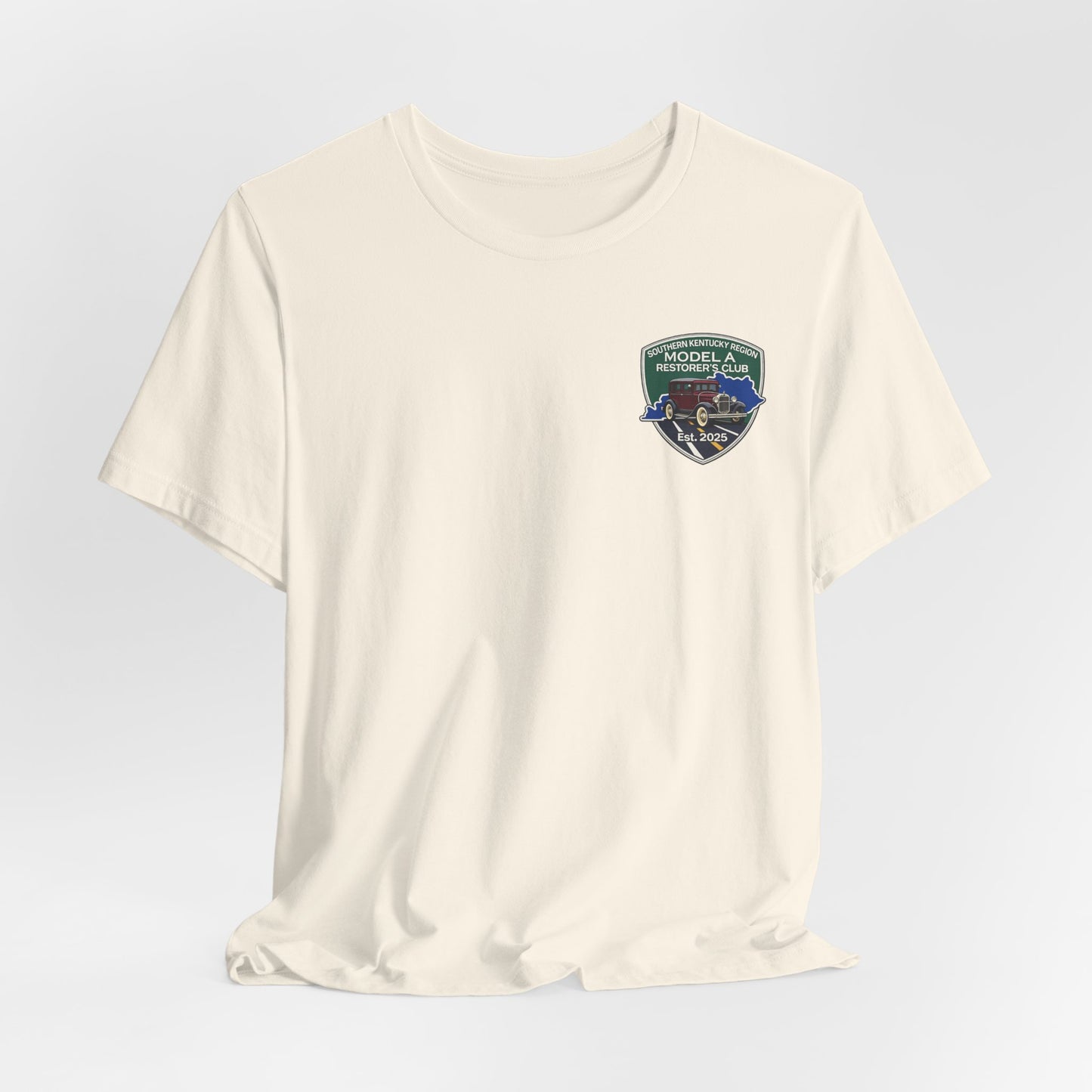 Southern Kentucky Region Model A Restorer's Club T‑Shirt — Front and Back Logos Unisex Jersey Short Sleeve Tee