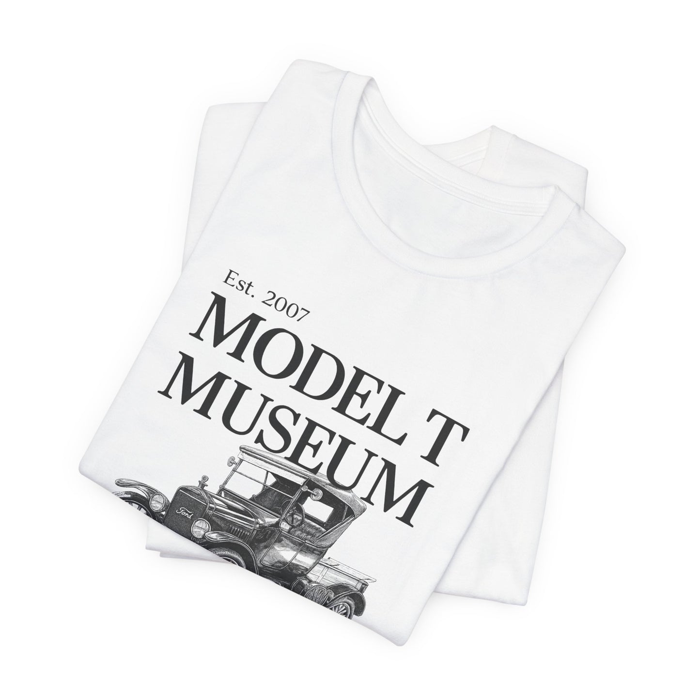 1925 Model T Pickup "Bradley" Museum Tee — Vintage Ford Model T Illustration (Richmond, Indiana)