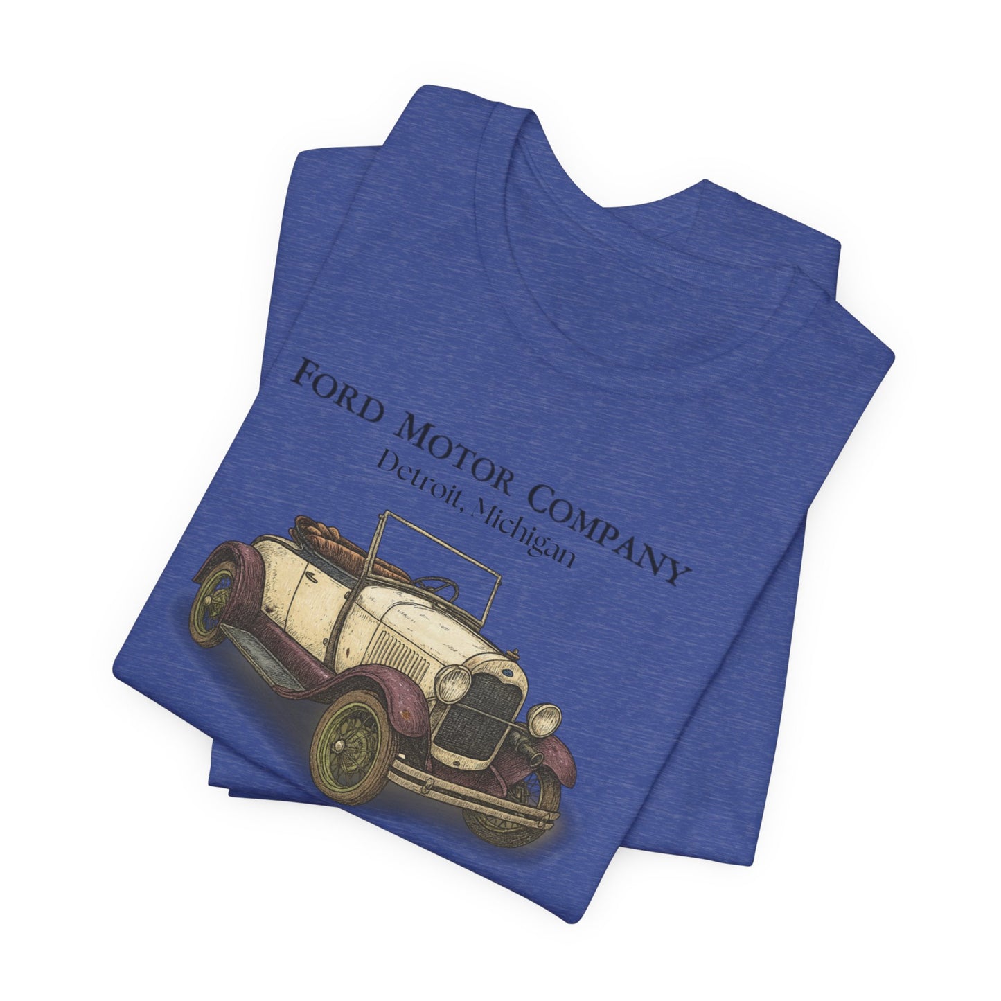 1929 Model A Ford Roadster T-Shirt – Gold Coast Logo on sleeve