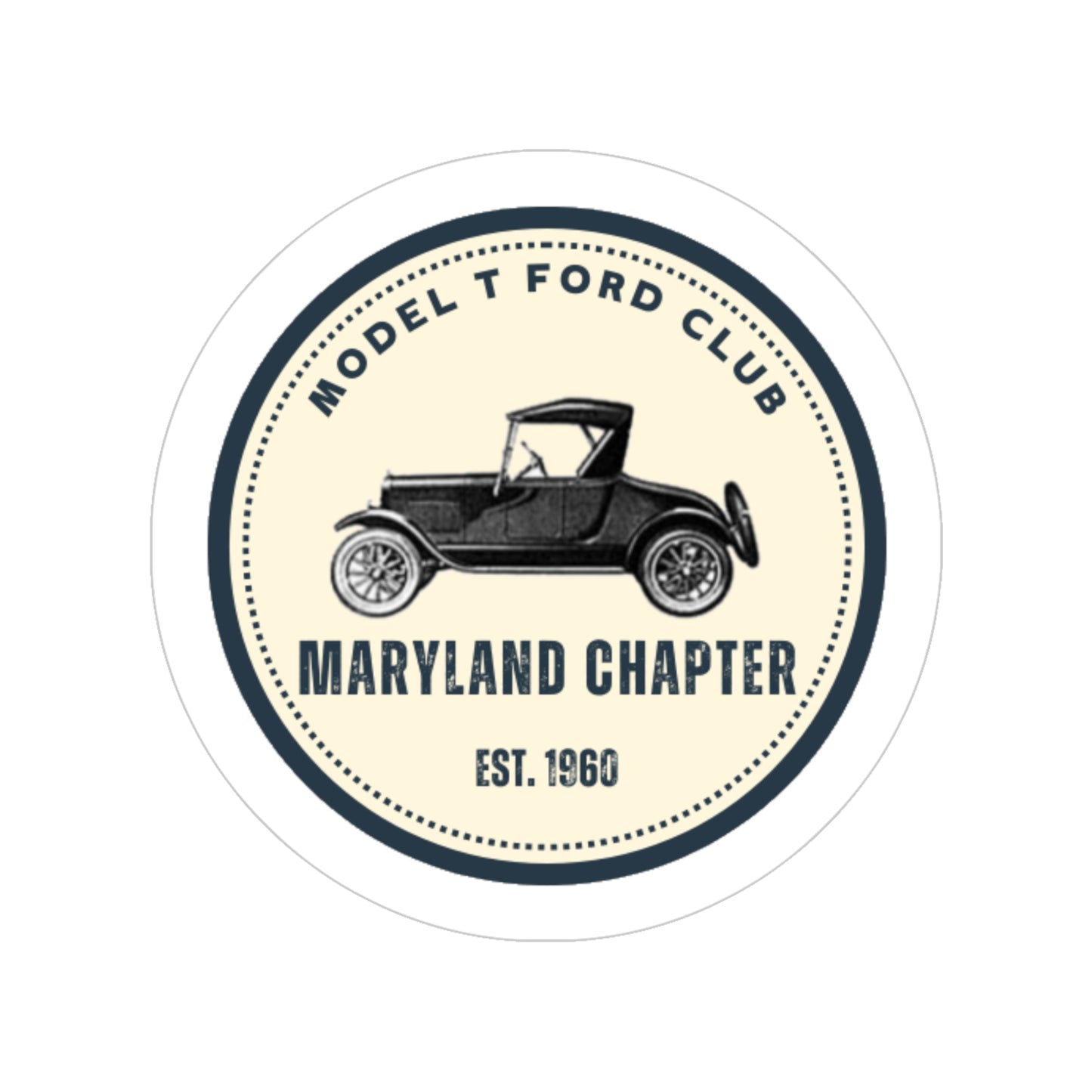 Maryland Chapter Transparent Outdoor Stickers, Round, 1pcs