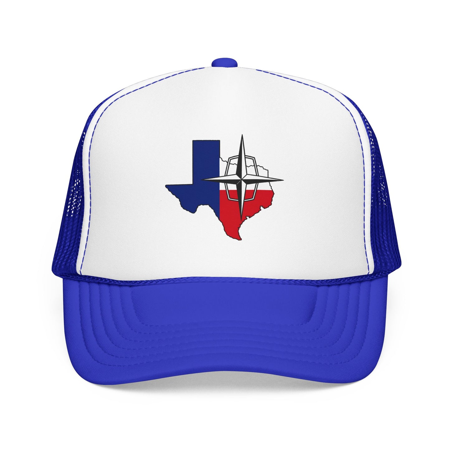 Lincoln & Continental Owners Club - Texas Gulf Coast Region Trucker Hat  — Red White Blue Foam Cap