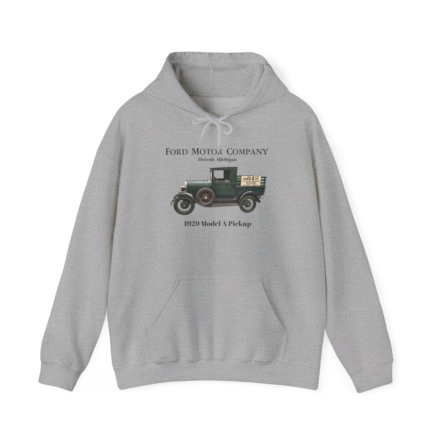Model T Pickup Hoodie — Ford Motor Company Vintage 1929 Truck Sweatshirt