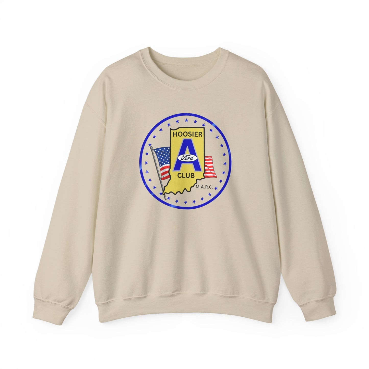 Hoosier A Ford Club Crewneck Sweatshirt — Indiana Pride Vintage Seal