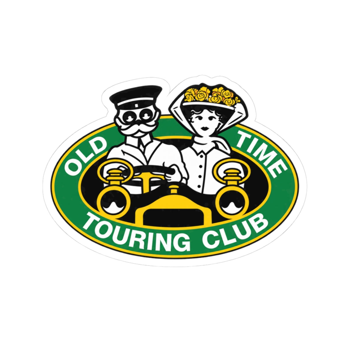Old Time Touring Club Sticker — Great for Windshields!