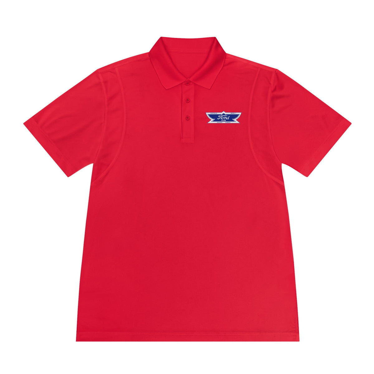 Foothills Model T Club Printed Men's Sport Polo Shirt – Front and Back Logos