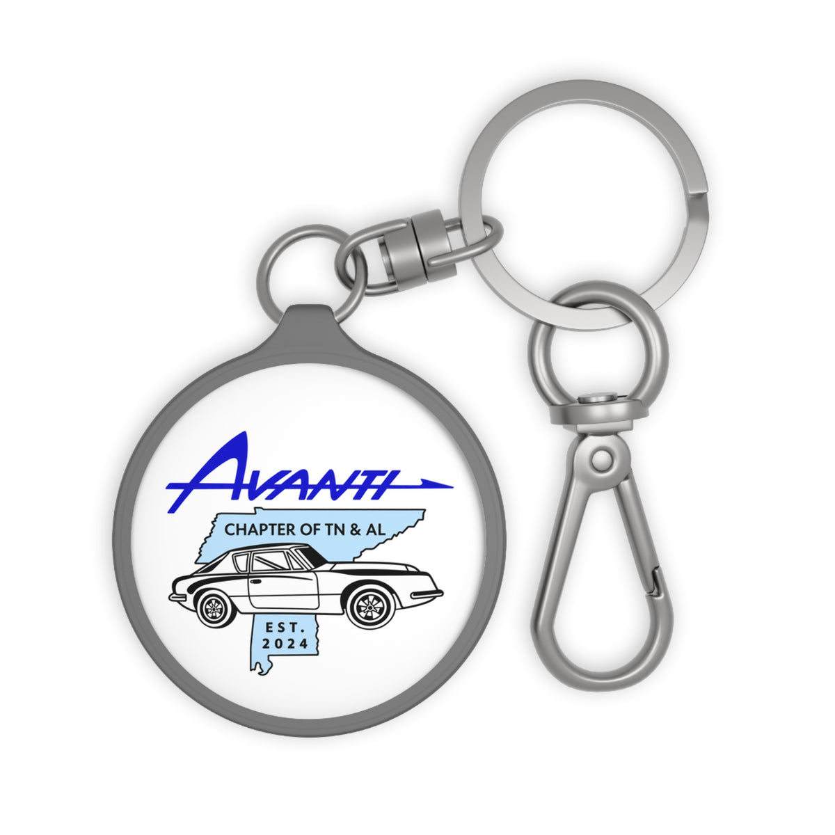 Avanti Chapter of TN & AL Keyring Tag