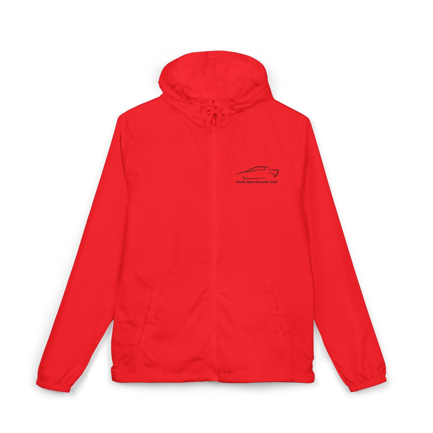North Idaho Corvette Club Jacket — Unisex Full-Zip Windbreaker Jacket