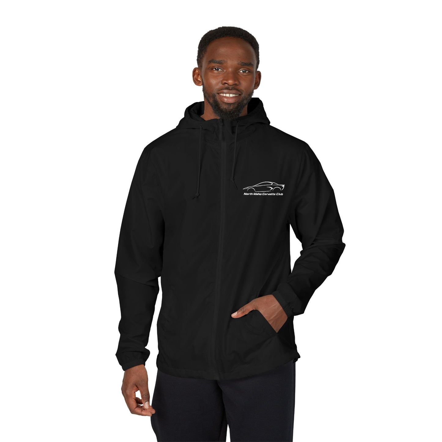 North Idaho Corvette Club Jacket — Unisex Full-Zip Windbreaker Jacket