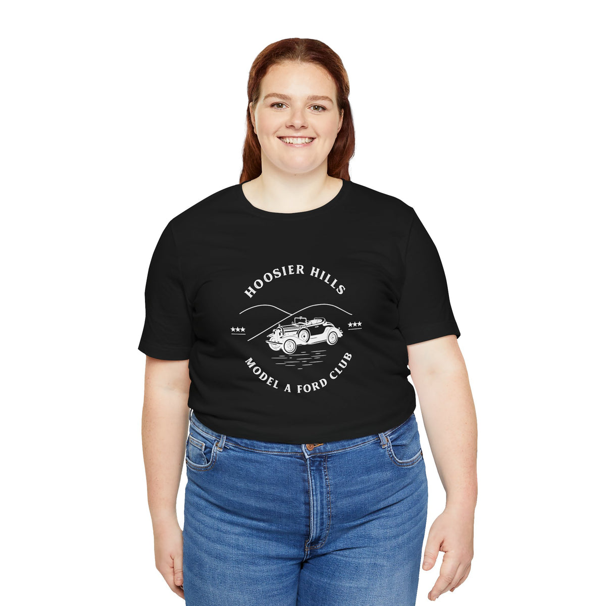 Hoosier Hills Model A Ford Club Unisex Jersey Short Sleeve Tee