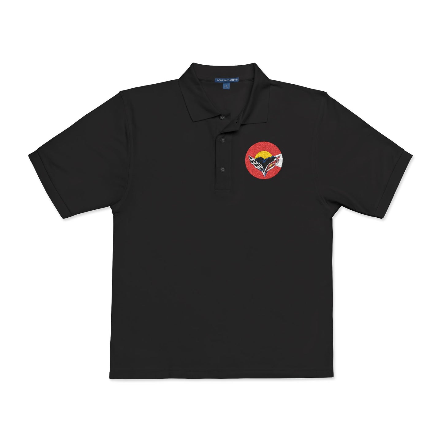 Central Colorado Corvette Club Embroidered Polo Shirt — Classic Golf Polo