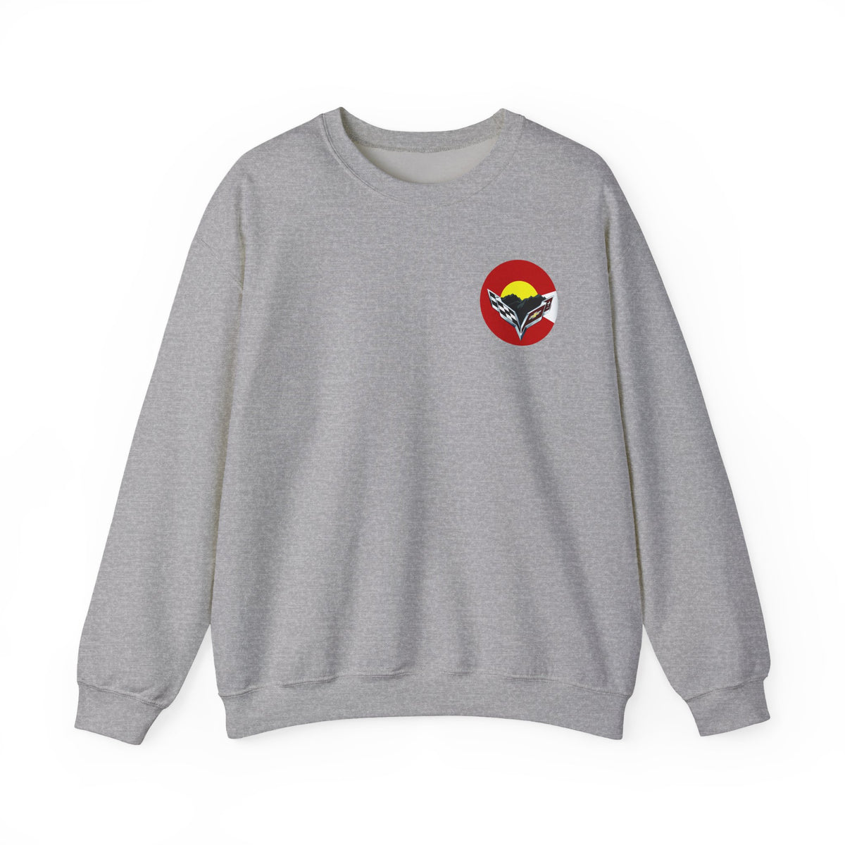 Central Colorado Corvette Club Screen Printed Sweatshirt – Unisex Heavy Blend™ Crewneck Sweatshirt