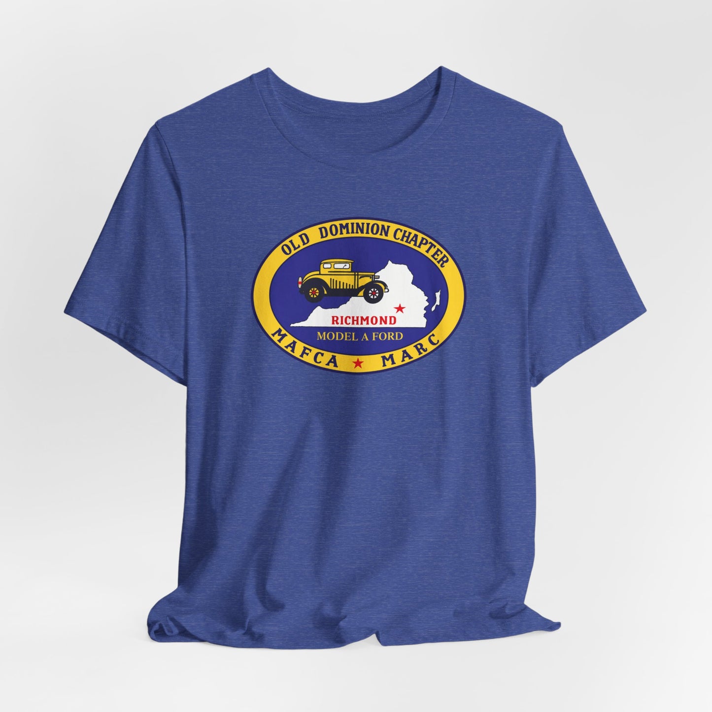 Old Dominion Chapter Model A Ford Club T‑Shirt — Richmond Vintage Car Logo
