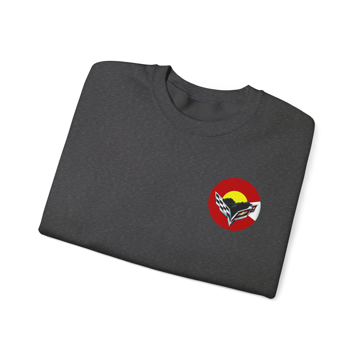 Central Colorado Corvette Club Screen Printed Sweatshirt – Unisex Heavy Blend™ Crewneck Sweatshirt