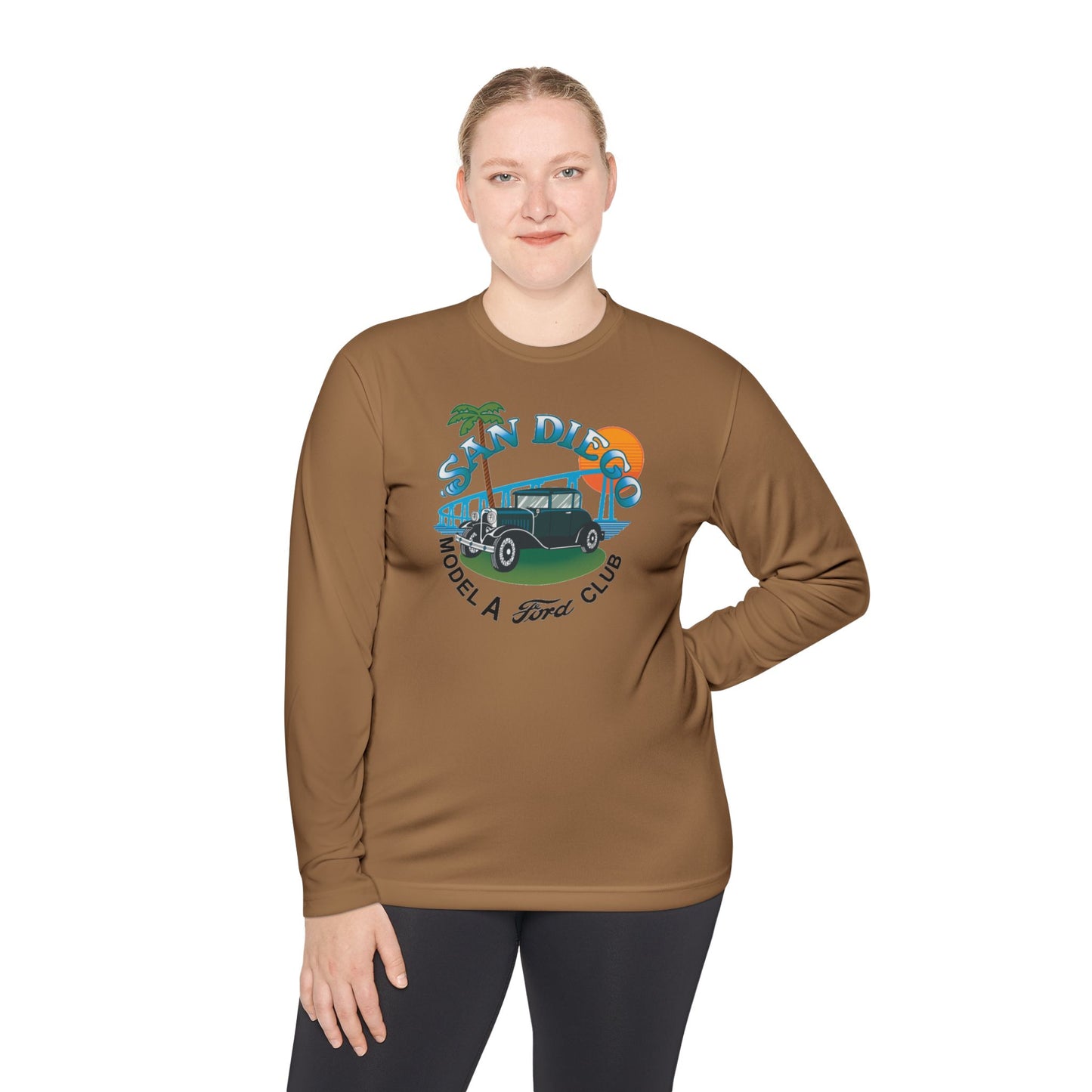 San Diego Model A Ford Club — Unisex Lightweight Long Sleeve Tee