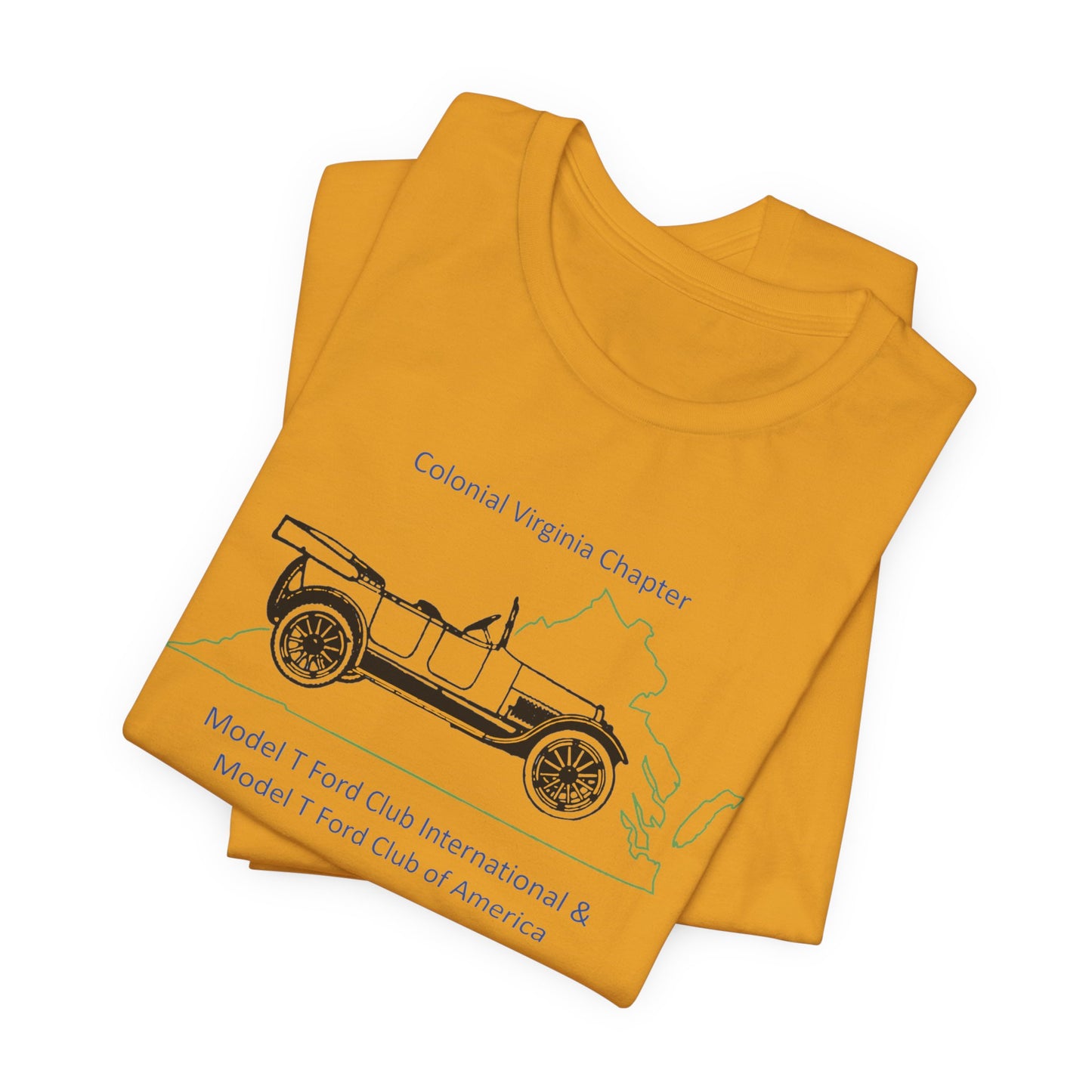 Colonial Virginia Chapter Tee — Colonial Virginia Chapter Vintage Car Shirt