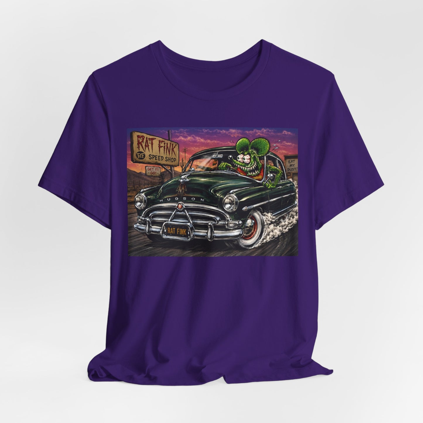 Rat Fink Hudson T‑Shirt — Vintage Kustom Car Graphic Tee