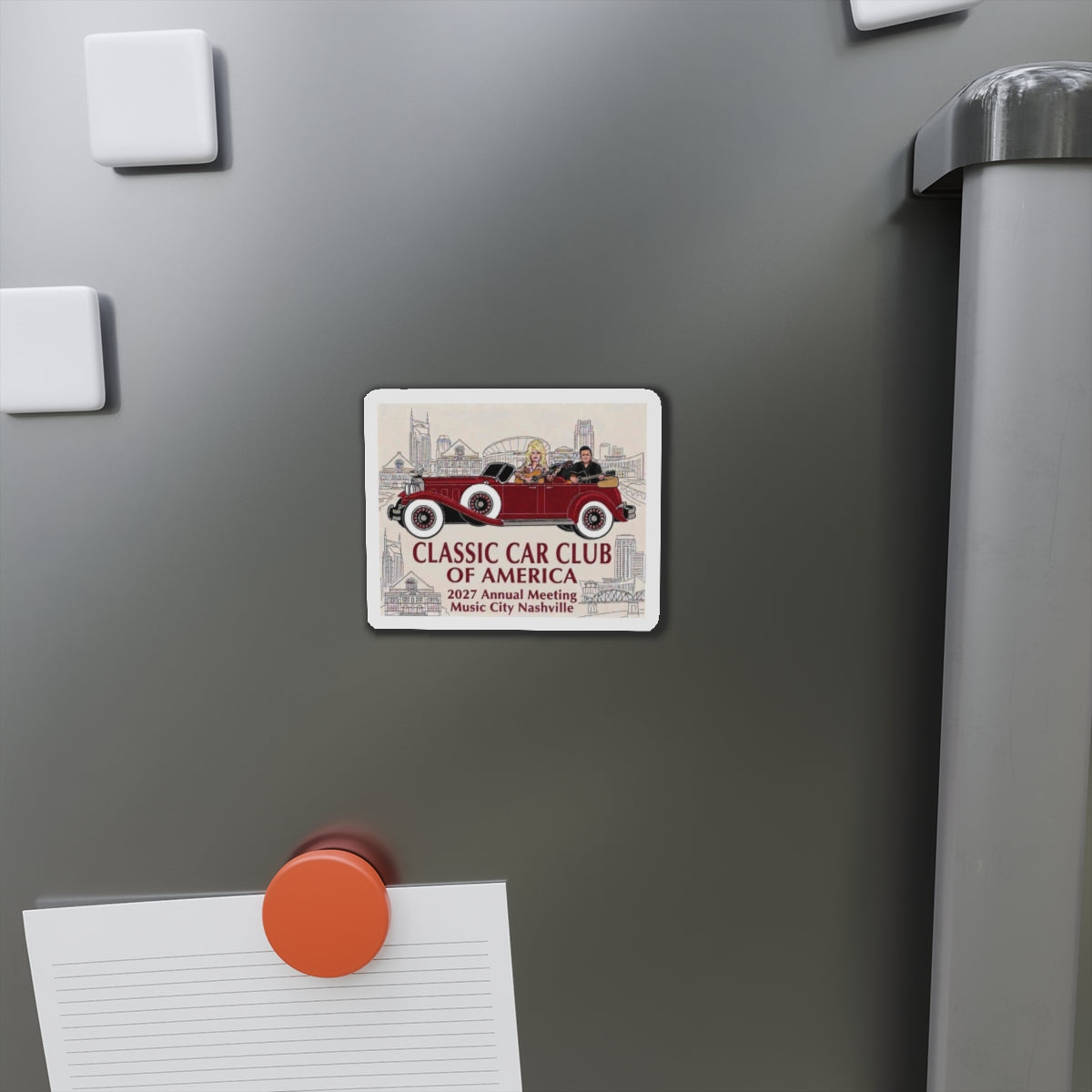 Classic Car Club of America 2027 Nashville Die-Cut Magnet