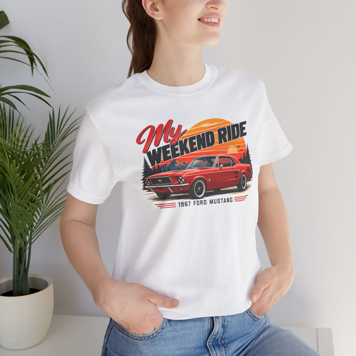 1967 Ford Mustang "My Weekend Ride" Unisex Soft Short Sleeve Tee