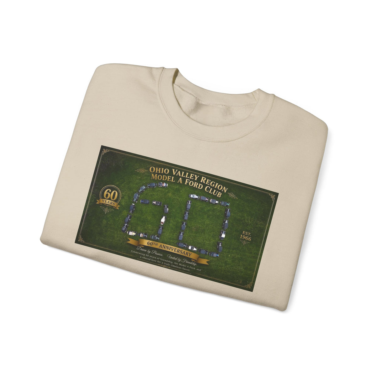 Ohio Valley Model A Club 60th Anniversary Arial Design