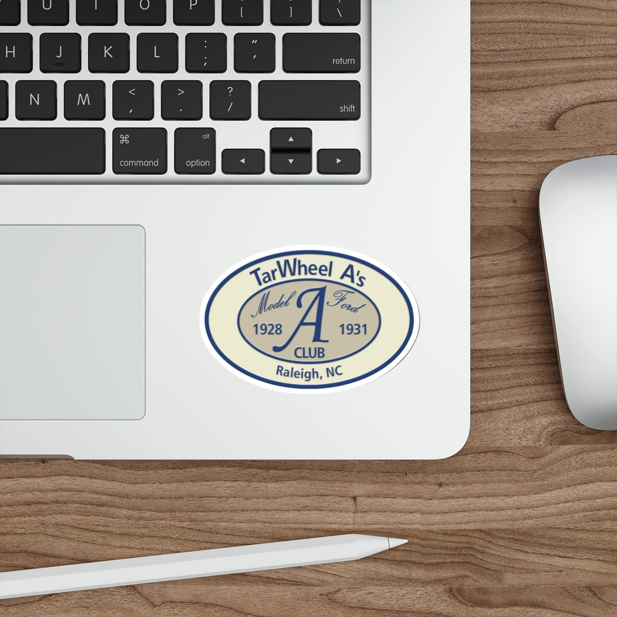 TarWheel A's Club Oval Die-Cut Sticker — Great for Windshields