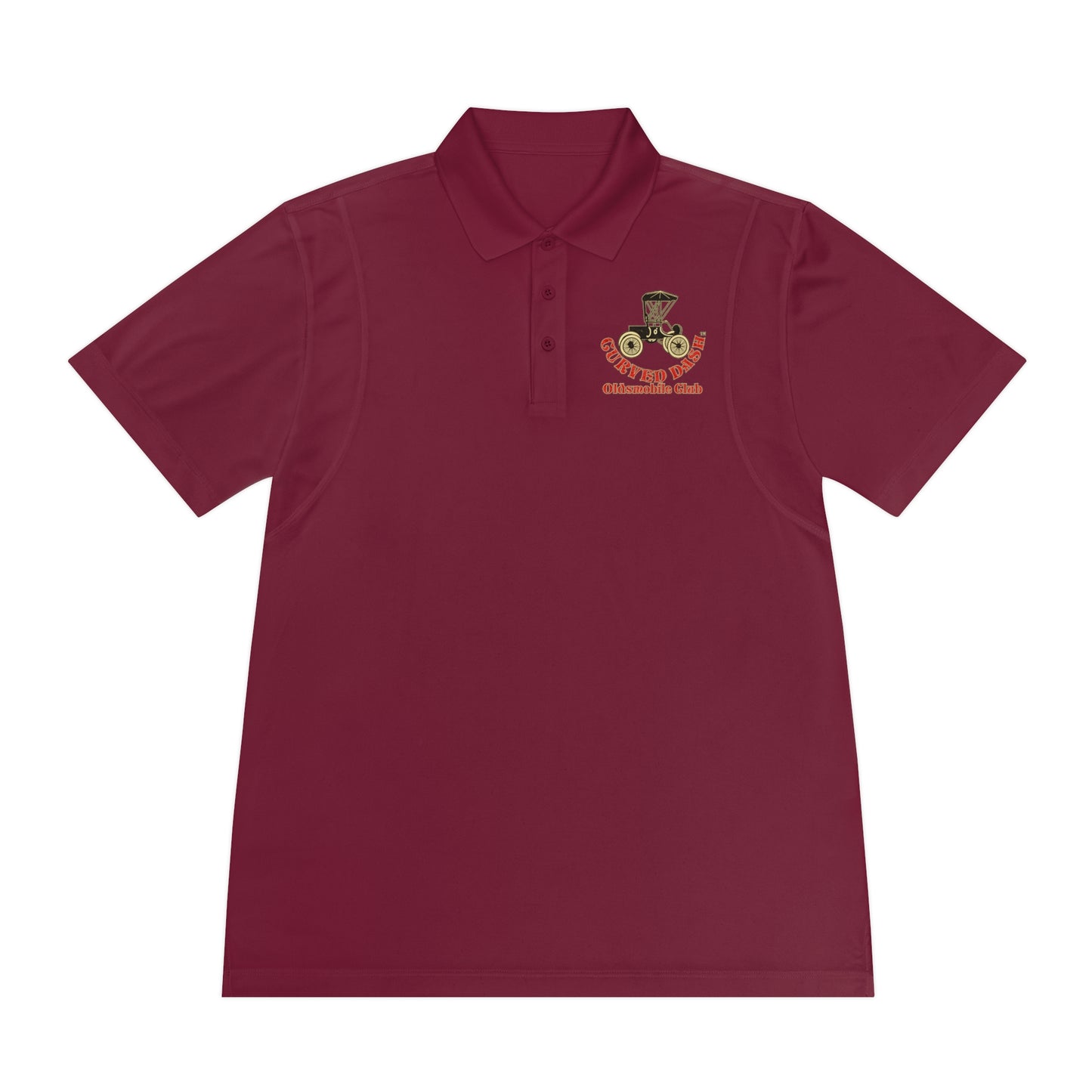 Curved Dash Oldsmobile Club Printed Polo Shirt