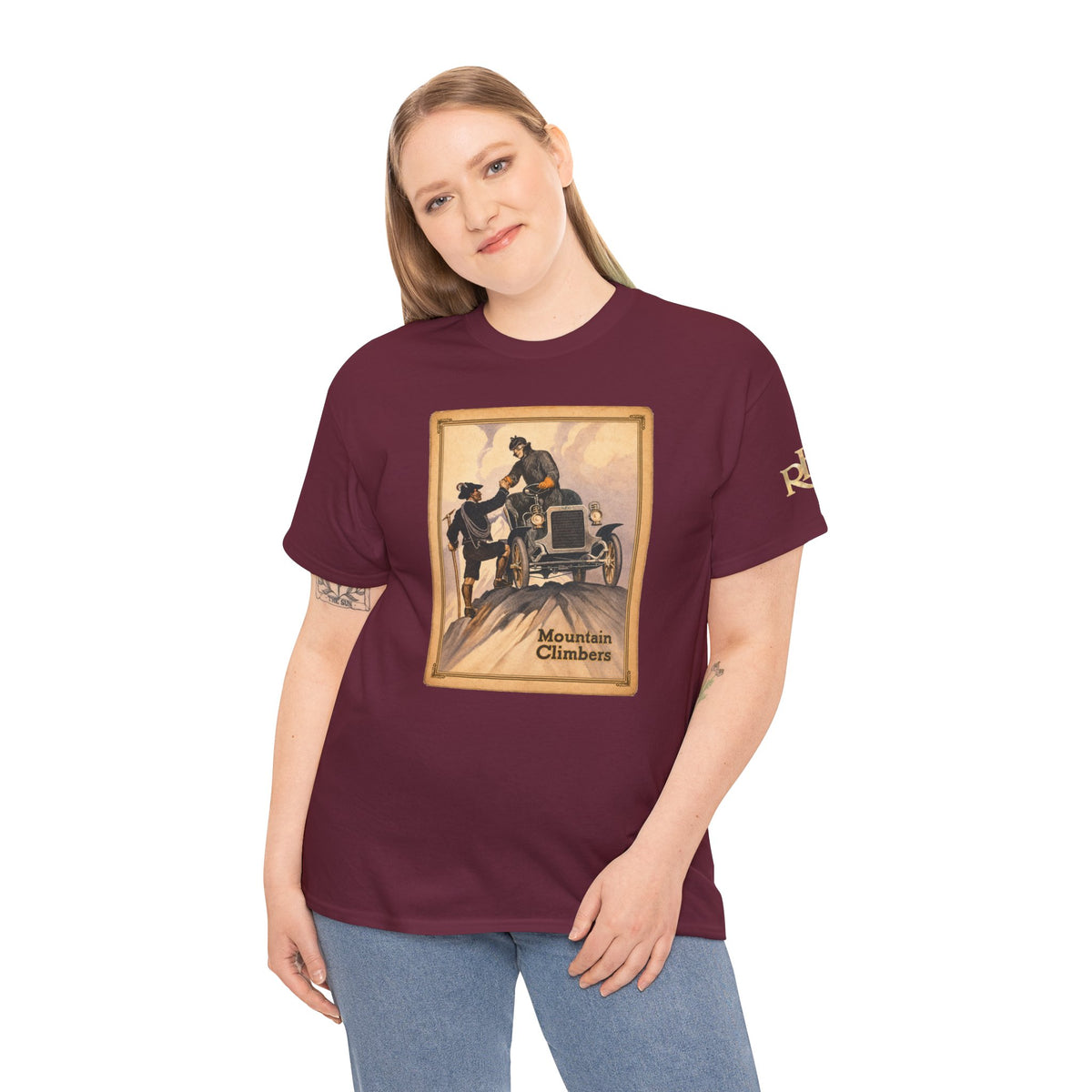 REO Mountain Climbers Vintage Tee — Unisex Heavy Cotton Tee