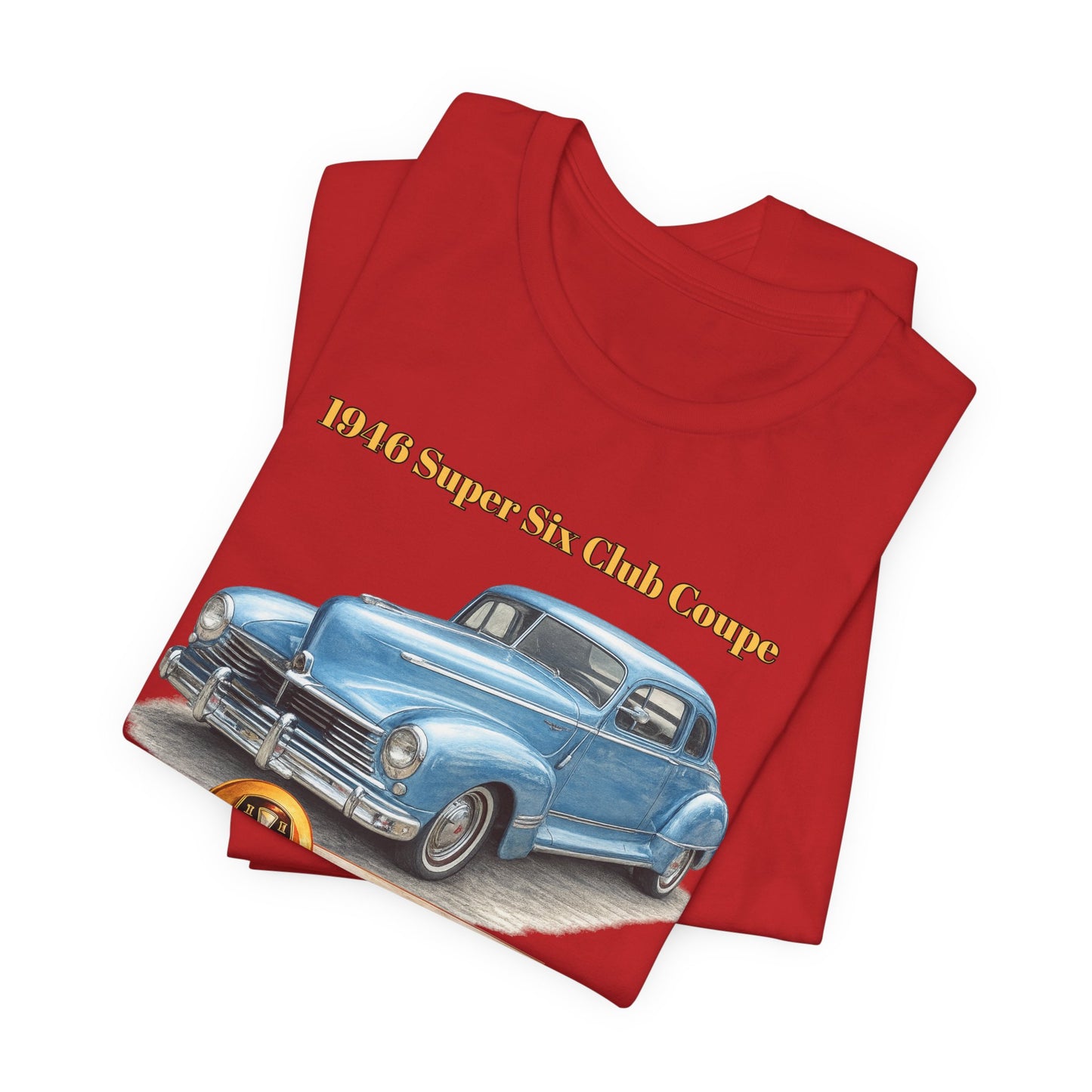 1946 Hudson Super Six Club Coupe T-Shirt – Classic Vintage Car Tee (DE)