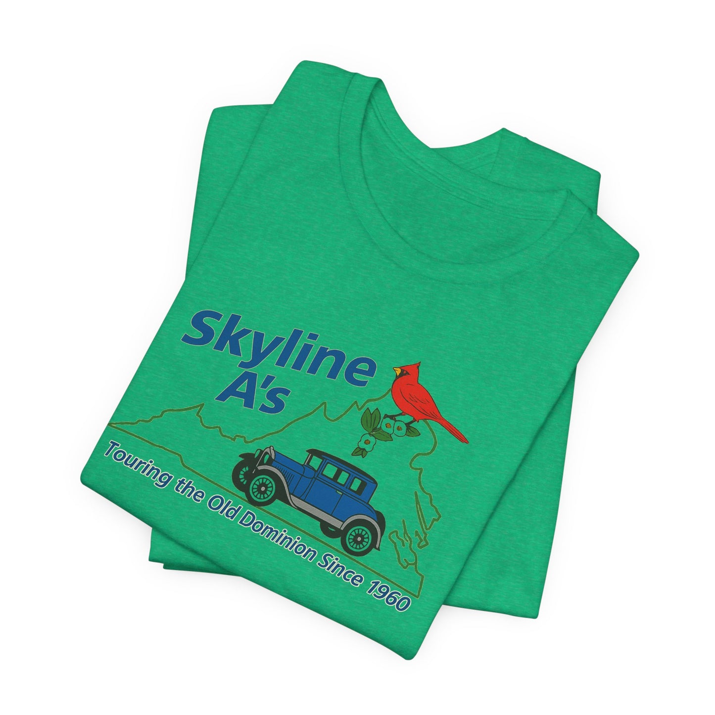 Skyline A's Virginia Roadtrip T-Shirt – "Touring the Old Dominion Since 1960"