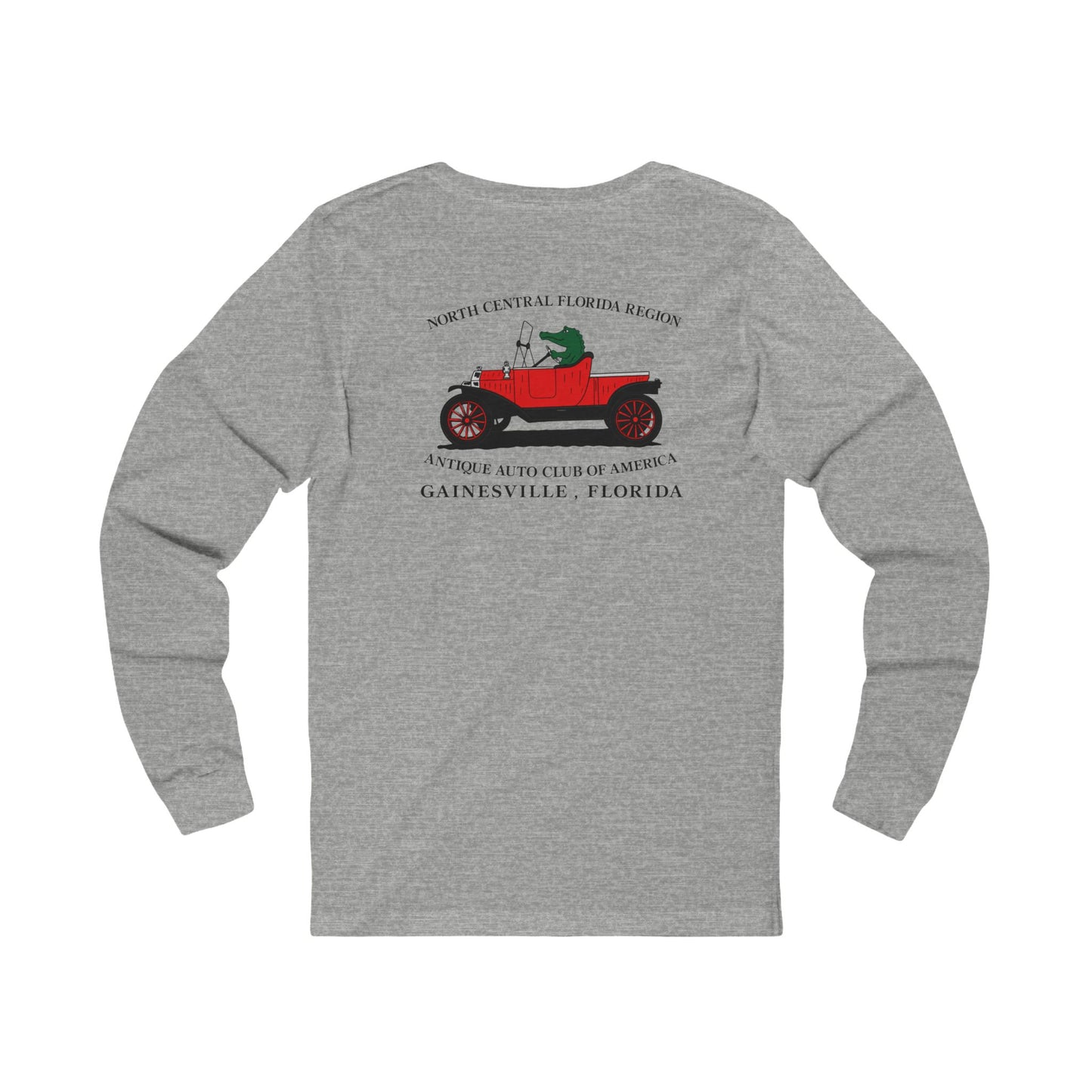 North Central Florida Region AACA Long Sleeve Tee — Small Front Logo with Large Back Logo