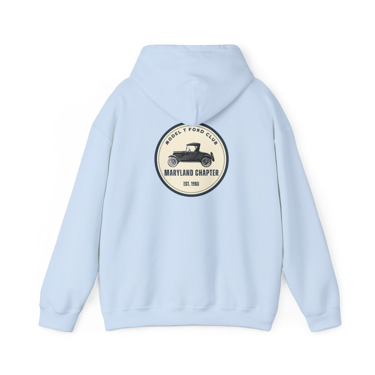 Maryland Chapter Model T Ford Club (back logo only) Unisex Heavy Blend™ Hooded Sweatshirt