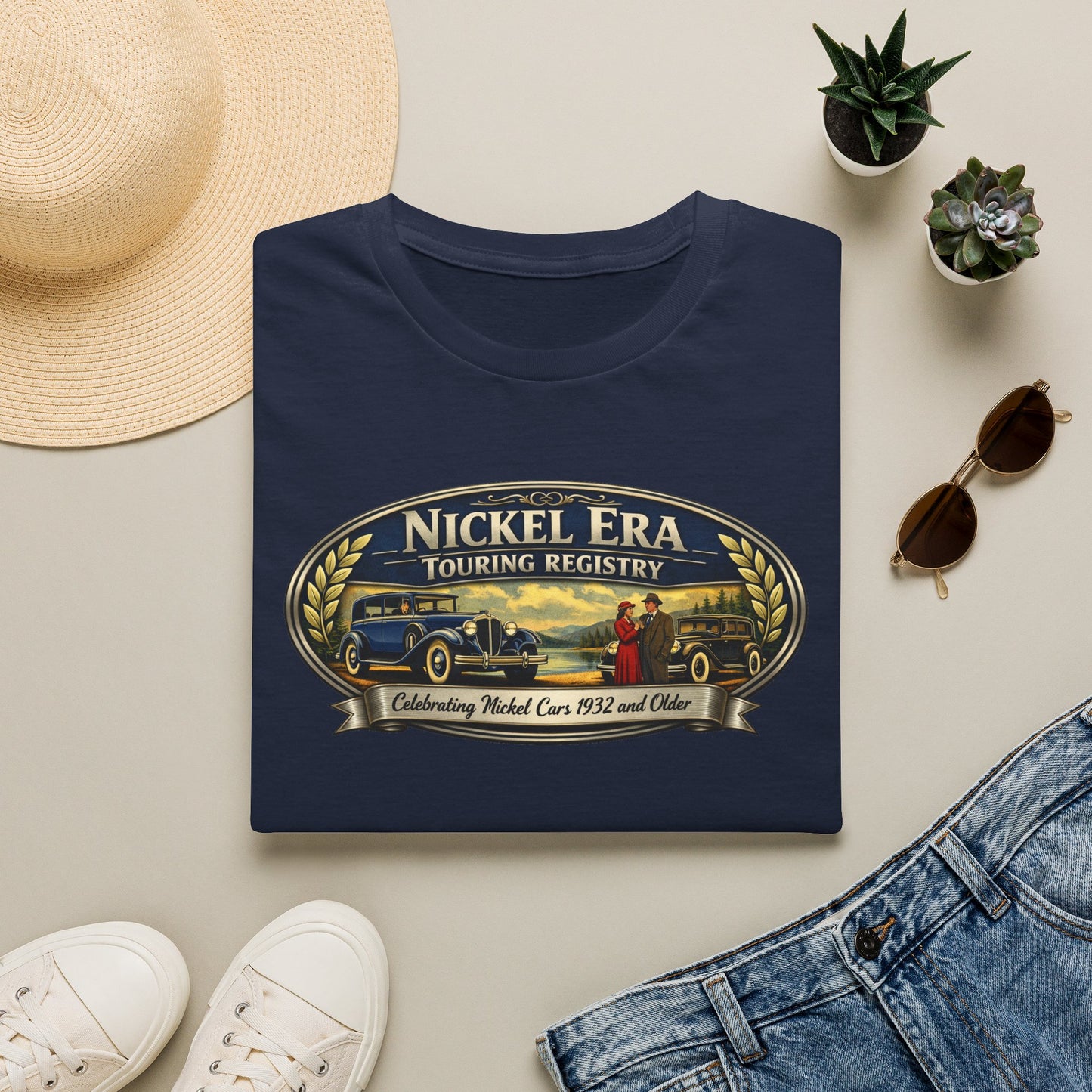 Nickel Era Touring Registry Tee — Celebrating Model Cars 1932 and Older