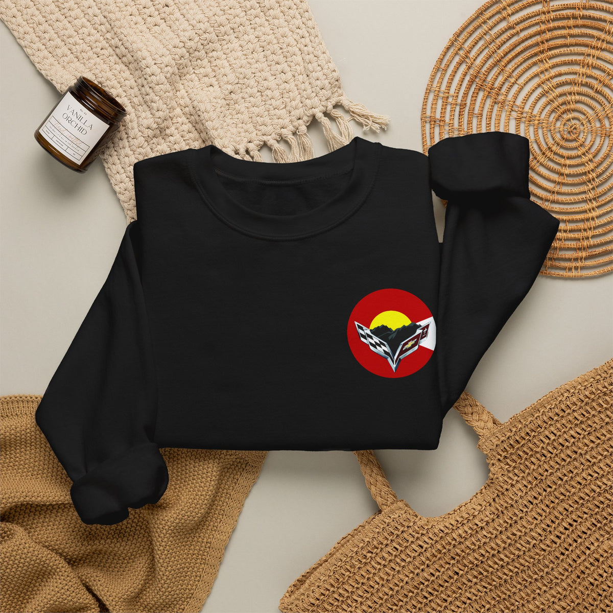 Central Colorado Corvette Club Screen Printed Sweatshirt – Unisex Heavy Blend™ Crewneck Sweatshirt