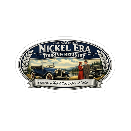 Nickel Era Touring Registry Vintage Car Sticker — Celebrating Nickel Cars 1932 and Older