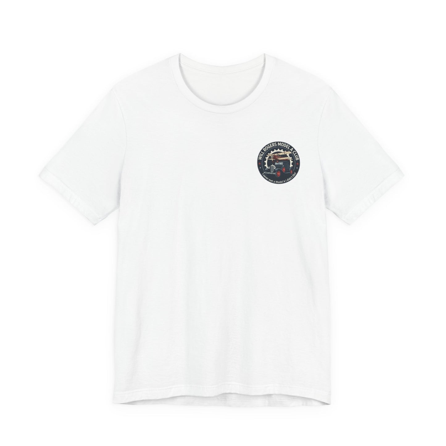 Will Rogers Model A Club (small front logo) Unisex Jersey Tee