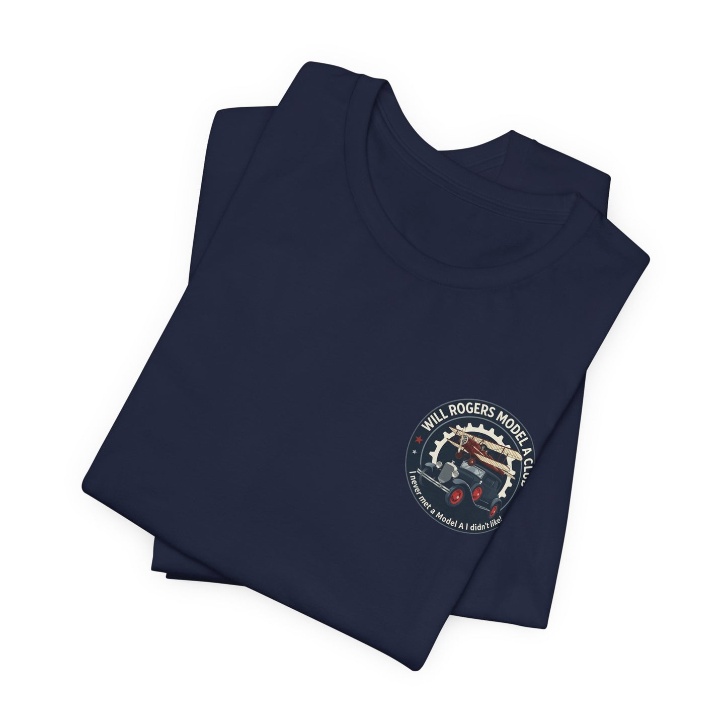 Will Rogers Model A Club – Vintage Car Graphic Tee (Front and Back Logos)