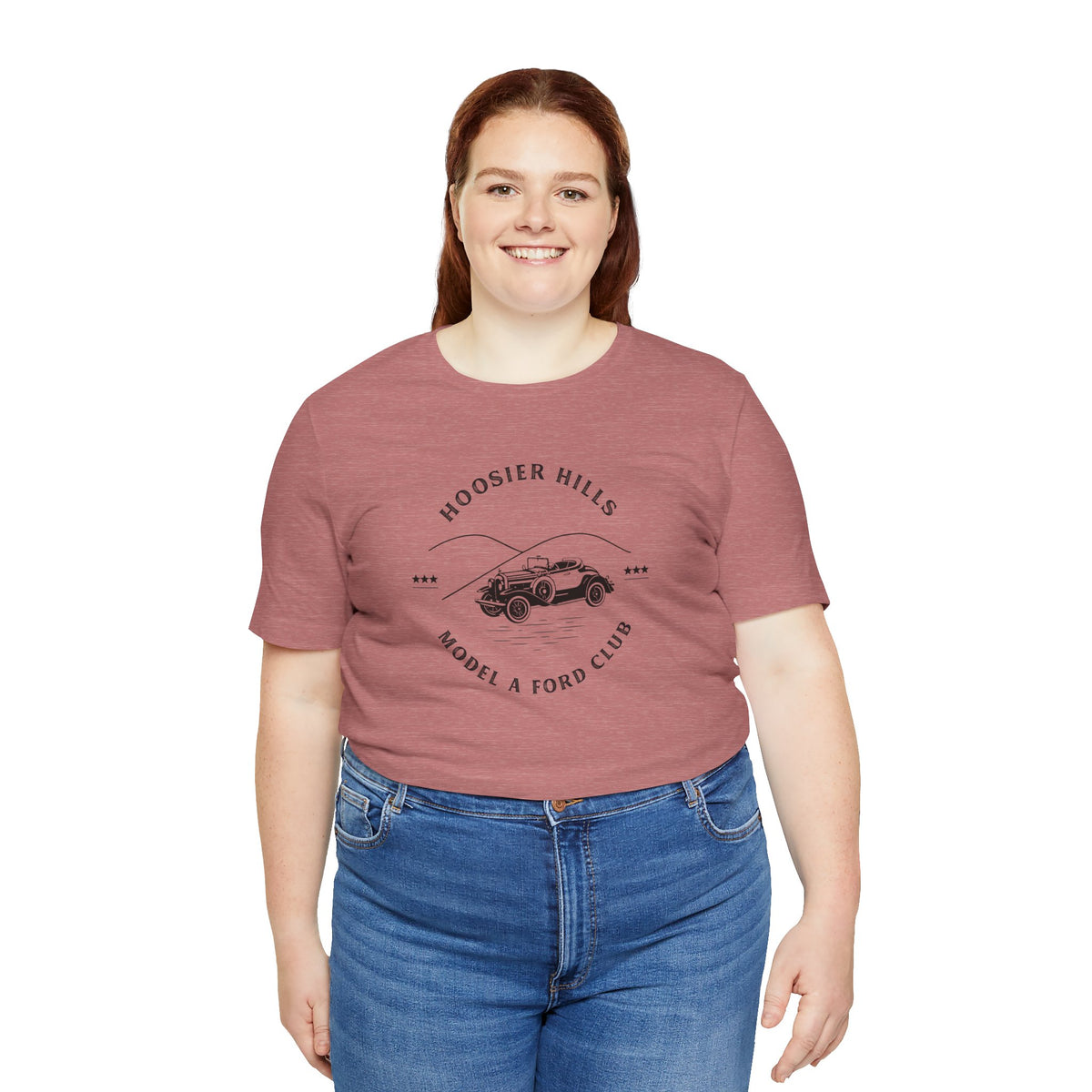 Hoosier Hills Model A Ford Club Unisex Jersey Short Sleeve Tee