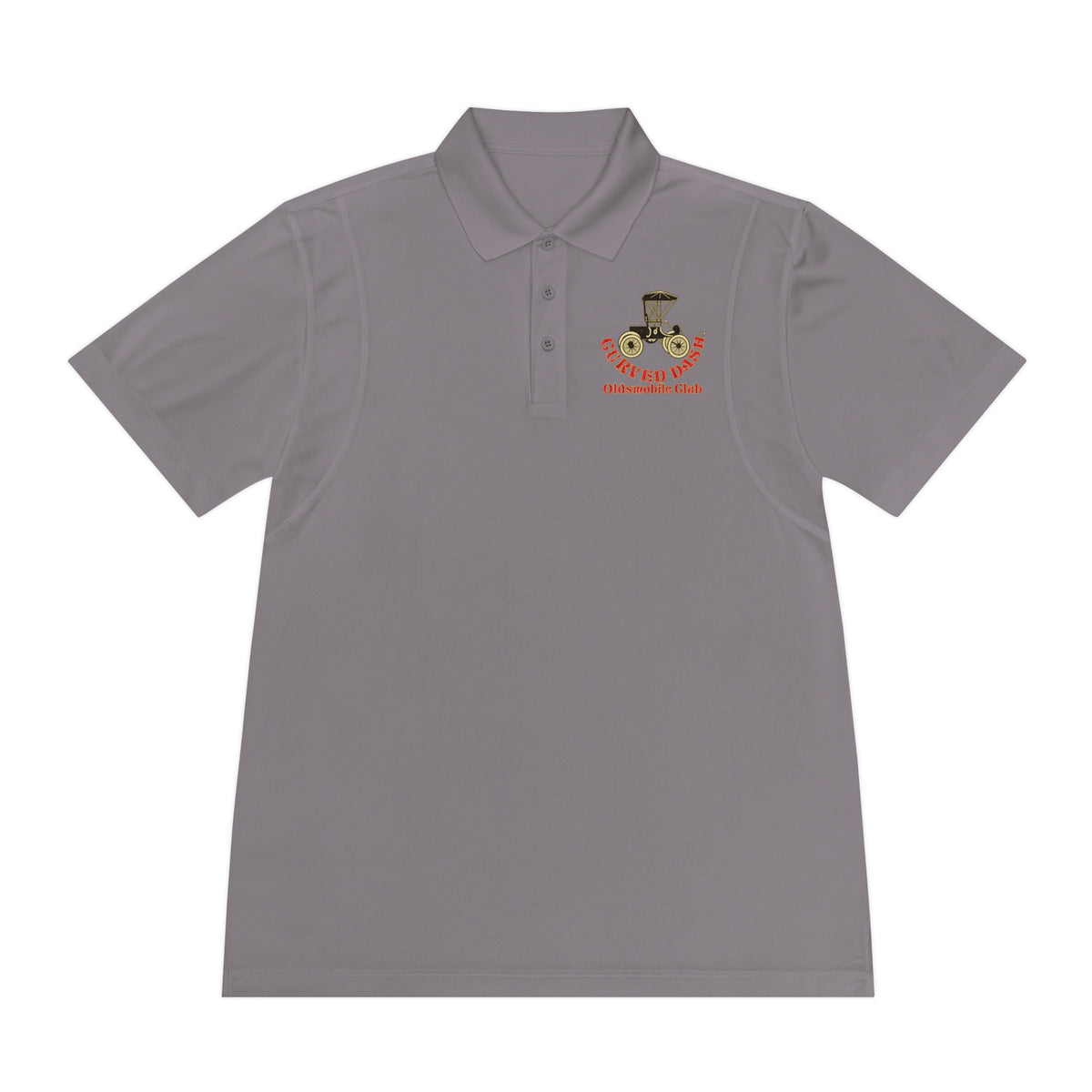 Curved Dash Oldsmobile Club Printed Polo Shirt