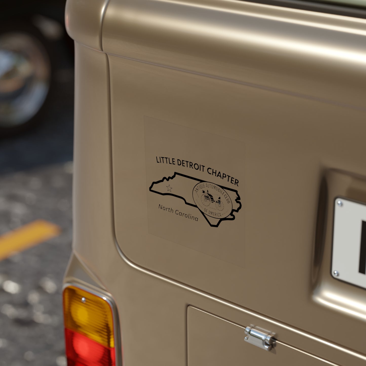Little Detroit Chapter AACA Transparent Outdoor Sticker — Great for Windshields!