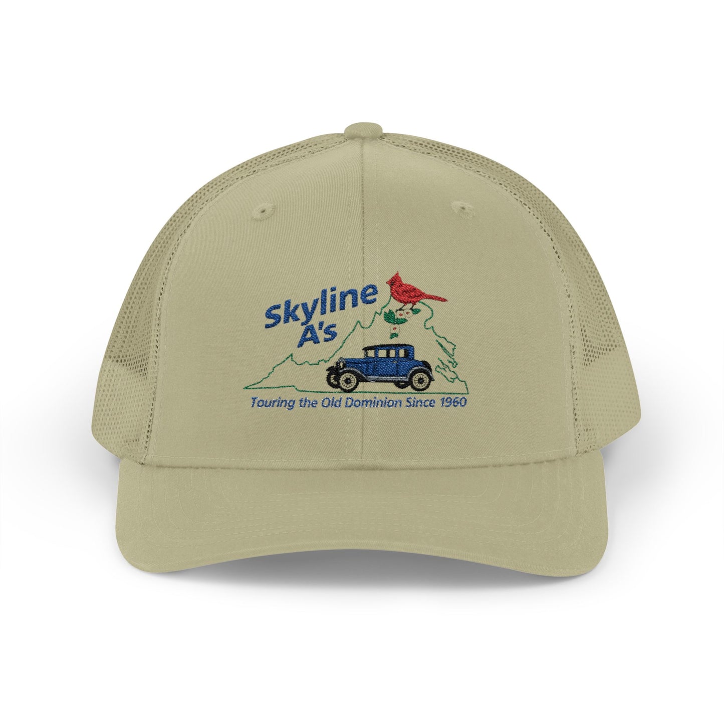 Skyline A's Vintage Tractor Snapback Trucker Hat (Embroidered)